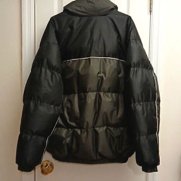 ❄️Original Outerwear Men's XXL Puffer Jacket Black, Gray with White piping NWOT - Picture 4 of 5